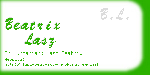 beatrix lasz business card